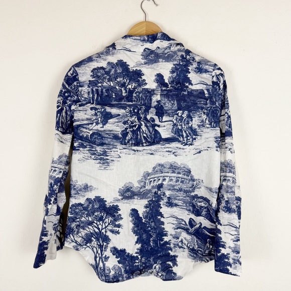 COS French Etoile blue linen set - Picture 5 of 16